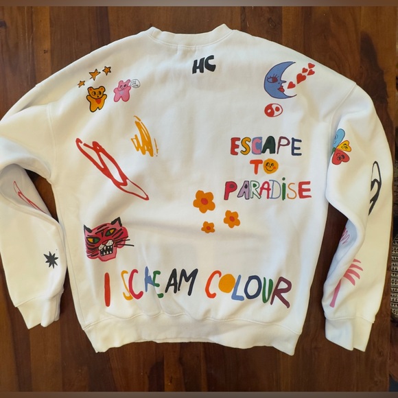Colorful Graphic Women's Sweatshirt - Picture 13 of 13